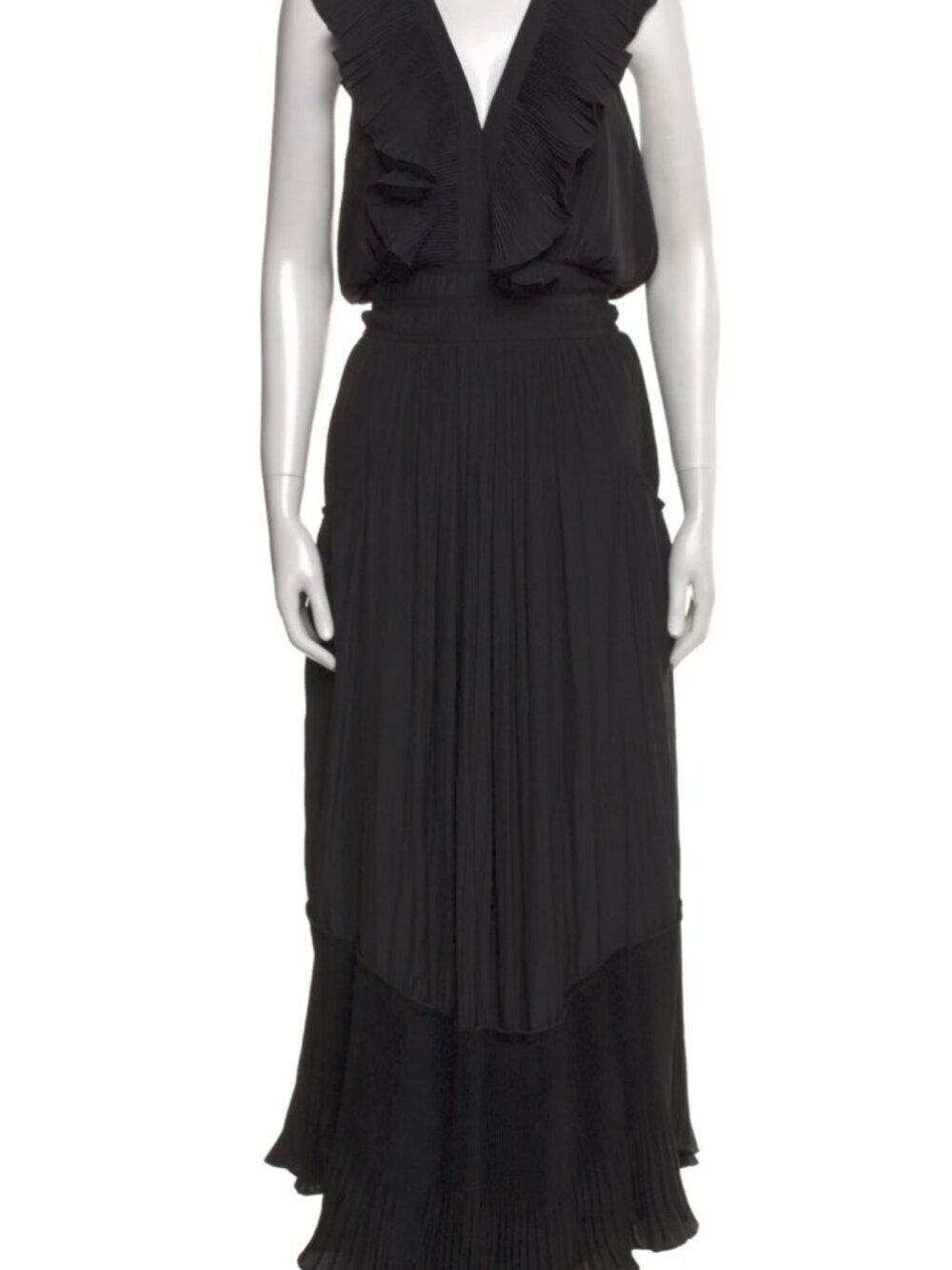 Ramy Brooke Camden Black Maxi Dress Medium